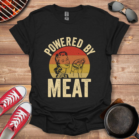 Powered By Meat Woman Shirt