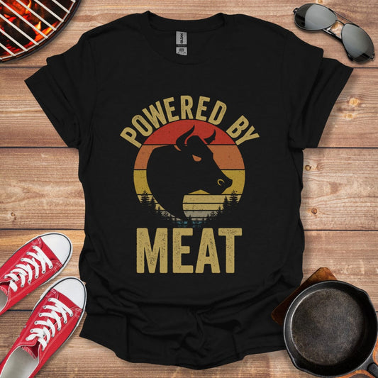 Powered By Meat Bull Shirt