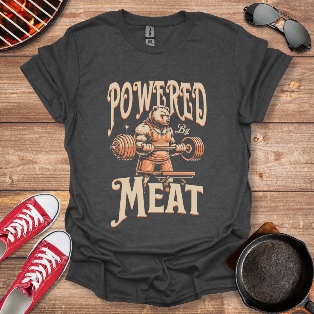 Powered By Meat Strong Bear Shirt