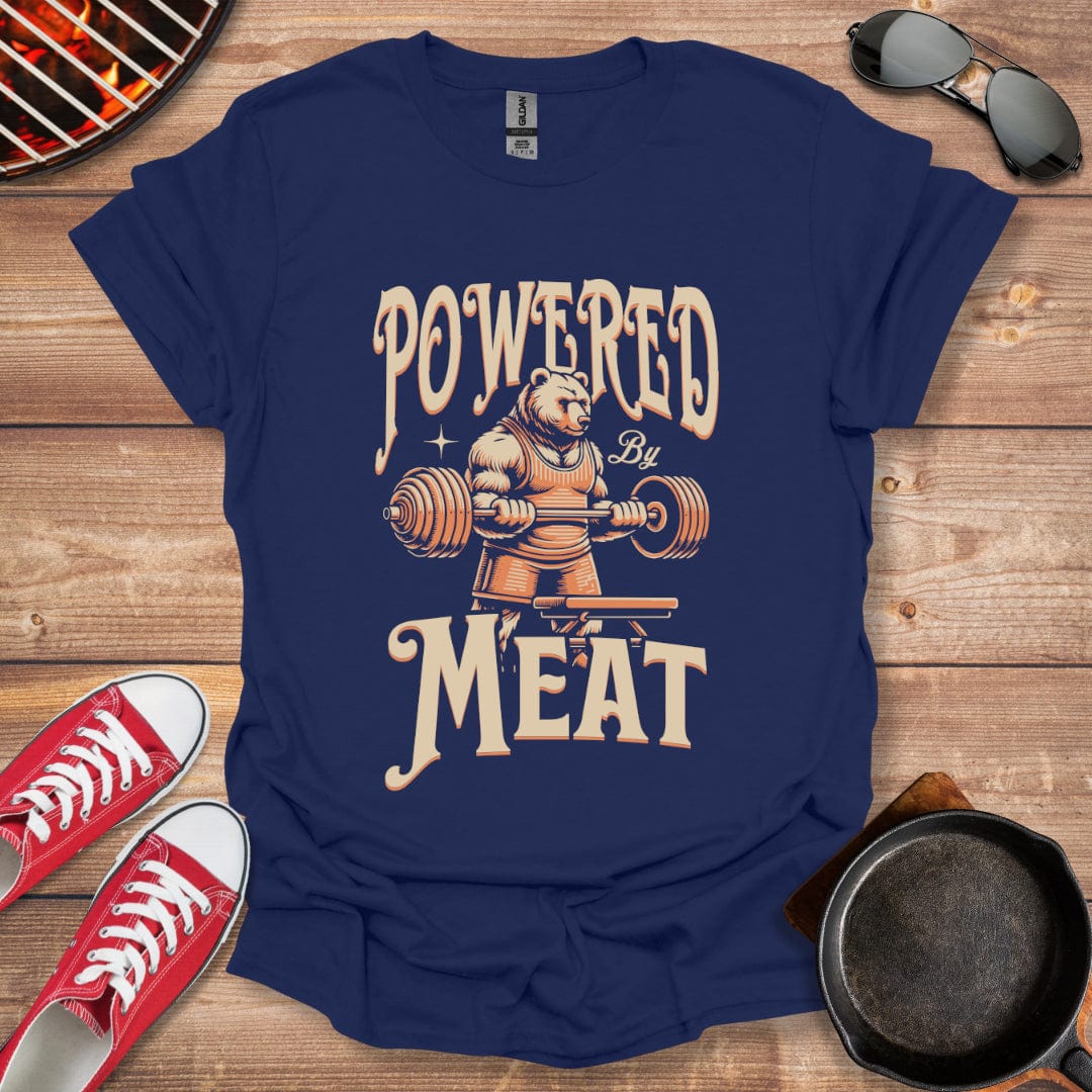 Powered By Meat Strong Bear Shirt