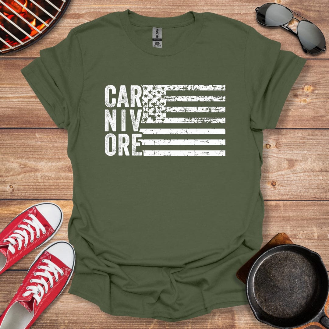 American Flag Carnivore Shirt