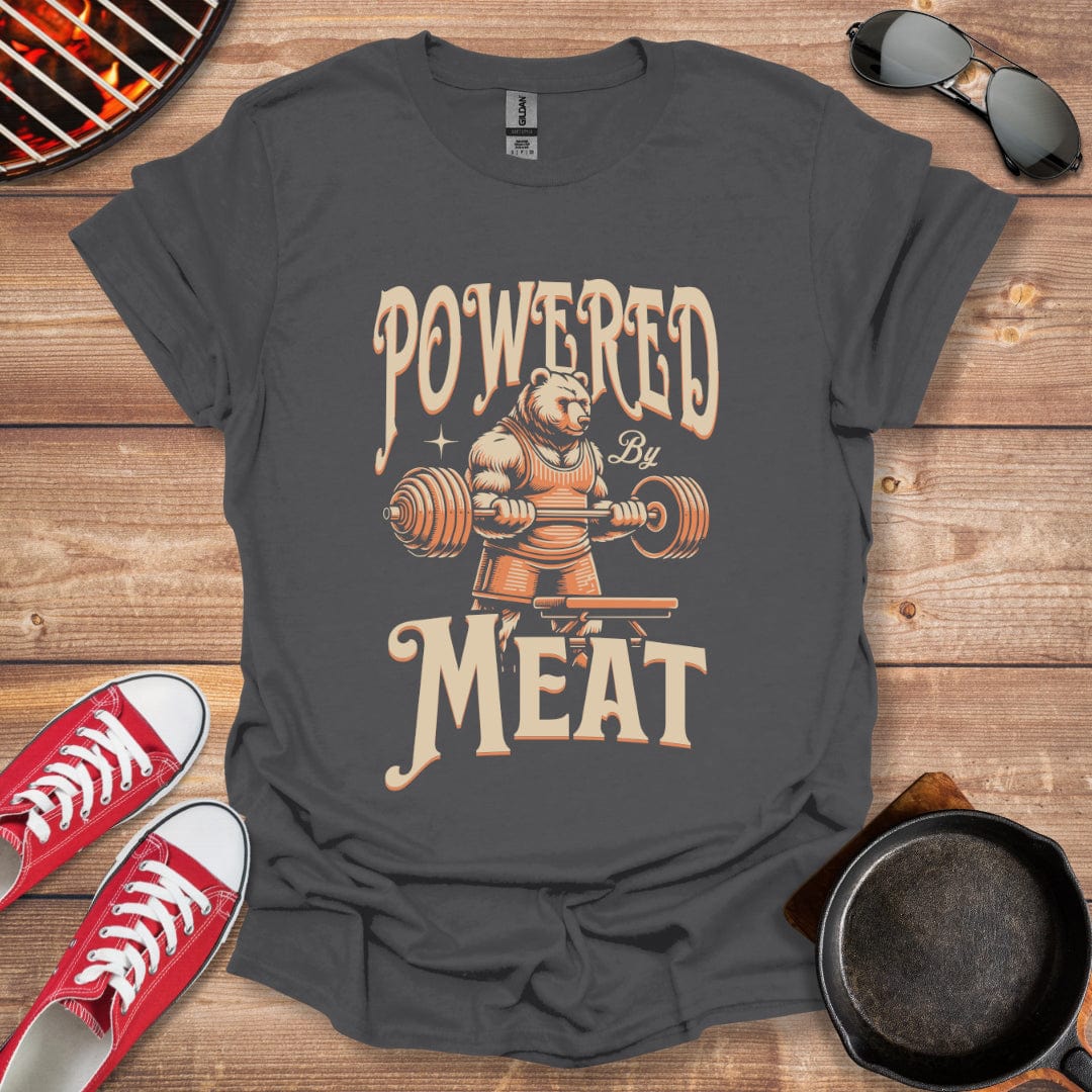 Powered By Meat Strong Bear Shirt