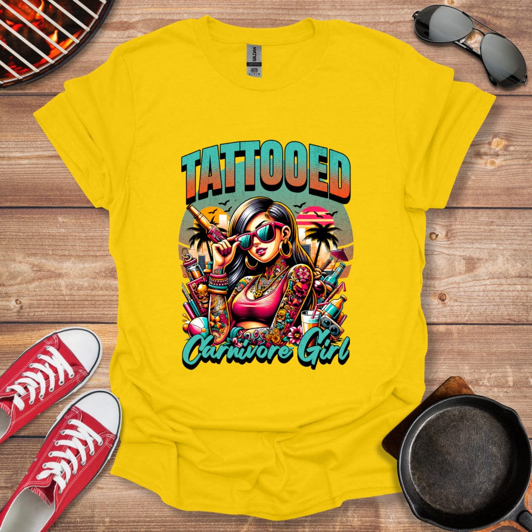 Tattooed Carnivore Girl Shirt